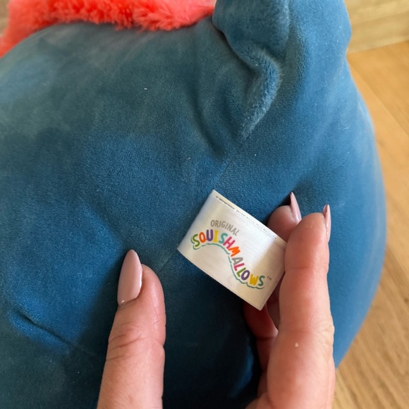 Squishmallows 🐲 Carin The Blue Dragon 16” Orange Plush Stuffed Toy New w/ tags - Picture 8 of 9